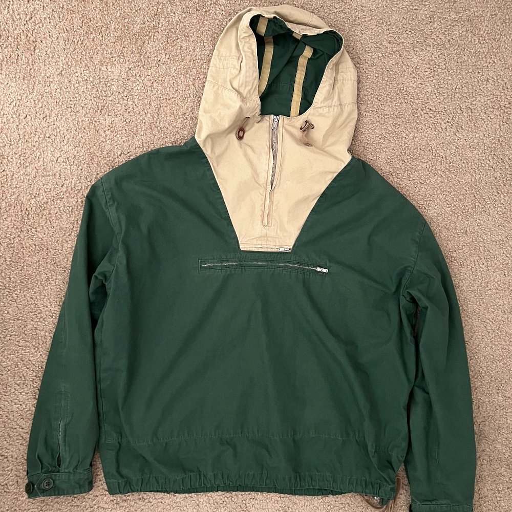 J. Crew Unisex 1989 Side-Zip Cotton Anorak Size Medium
